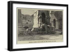 Rostra Lately Excavated in the Forum at Rome-null-Framed Giclee Print