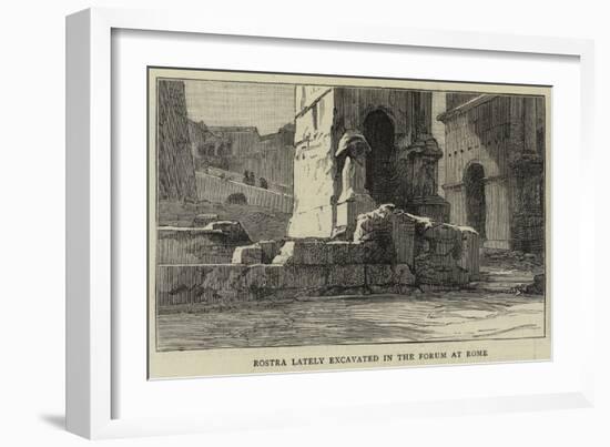 Rostra Lately Excavated in the Forum at Rome-null-Framed Giclee Print