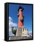 Rostral Column, St. Petersburg, Russia, Europe-Vincenzo Lombardo-Framed Stretched Canvas