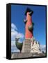 Rostral Column, St. Petersburg, Russia, Europe-Vincenzo Lombardo-Framed Stretched Canvas