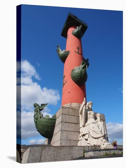 Rostral Column, St. Petersburg, Russia, Europe-Vincenzo Lombardo-Stretched Canvas