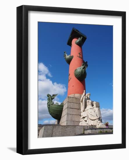 Rostral Column, St. Petersburg, Russia, Europe-Vincenzo Lombardo-Framed Photographic Print