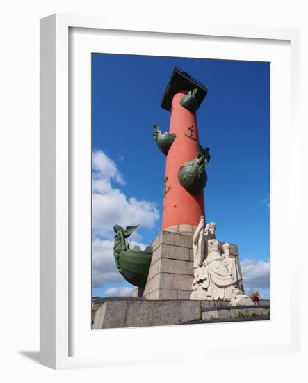 Rostral Column, St. Petersburg, Russia, Europe-Vincenzo Lombardo-Framed Photographic Print