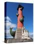 Rostral Column, St. Petersburg, Russia, Europe-Vincenzo Lombardo-Stretched Canvas