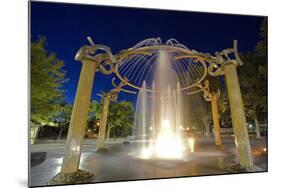 Rotary Fountain, Riverfront Park, Spokane, Washington, USA-Charles Gurche-Mounted Photographic Print