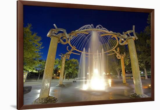 Rotary Fountain, Riverfront Park, Spokane, Washington, USA-Charles Gurche-Framed Photographic Print