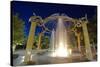 Rotary Fountain, Riverfront Park, Spokane, Washington, USA-Charles Gurche-Stretched Canvas