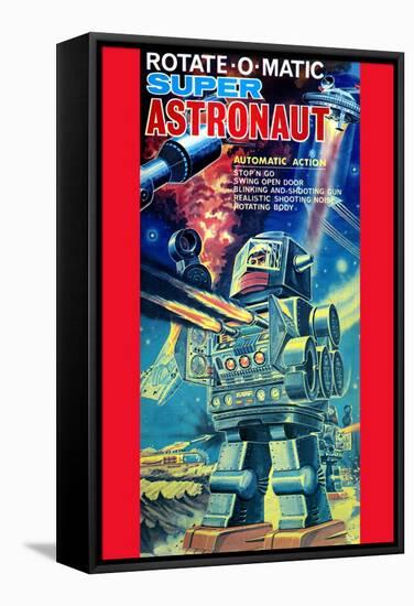 Rotate-O-Matic Super Astronaut-null-Framed Stretched Canvas