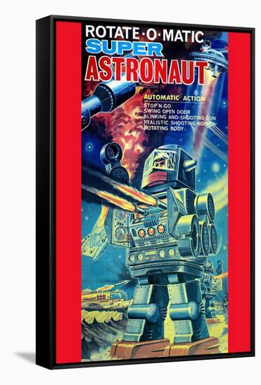 Rotate-O-Matic Super Astronaut-null-Framed Stretched Canvas
