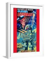 Rotate-O-Matic Super Astronaut-null-Framed Art Print