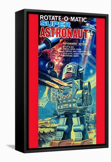 Rotate-O-Matic Super Astronaut-null-Framed Stretched Canvas
