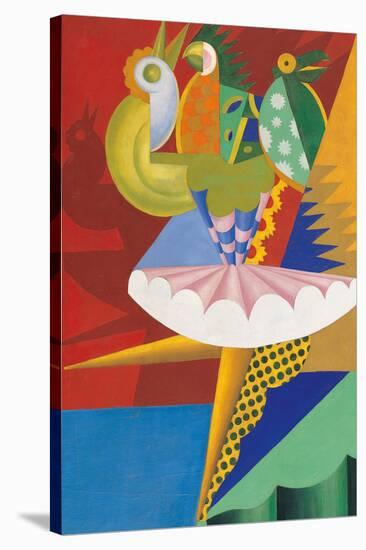 Rotation of Dancer and Parrots-Fortunato Depero-Stretched Canvas