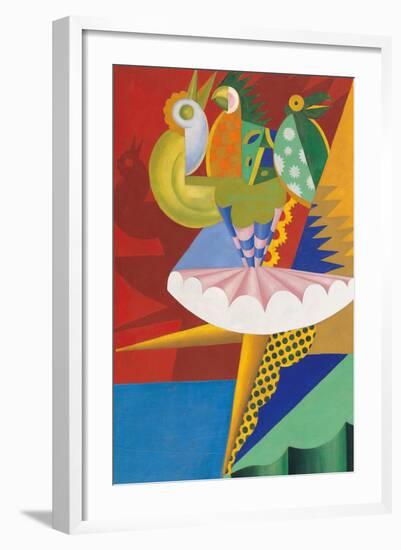 Rotation of Dancer and Parrots-Fortunato Depero-Framed Giclee Print