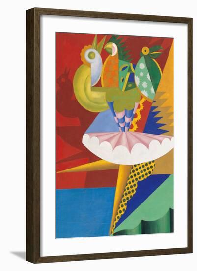 Rotation of Dancer and Parrots-Fortunato Depero-Framed Giclee Print