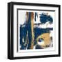 Rotational Pull Blue-OnRei-Framed Art Print