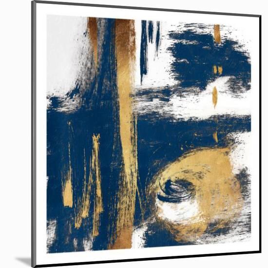 Rotational Pull Blue-OnRei-Mounted Art Print