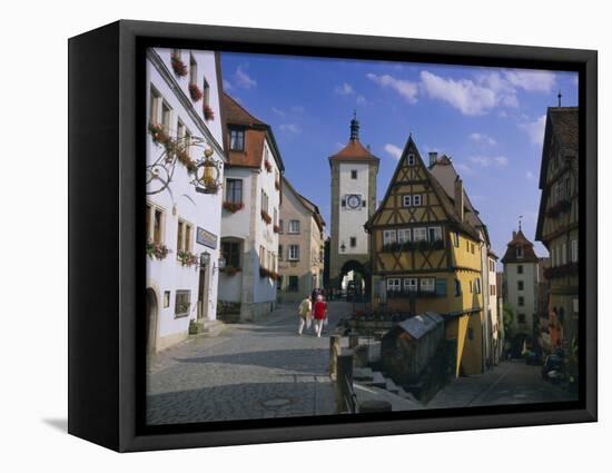 Rotenburg Ob Der Tauber, Bavaria, Germany, Europe-Gavin Hellier-Framed Stretched Canvas