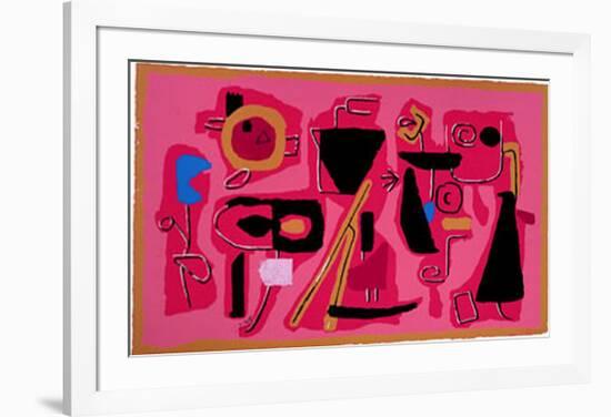 Roter Fries, c.1954-Willi Baumeister-Framed Art Print