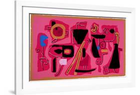 Roter Fries, c.1954-Willi Baumeister-Framed Art Print