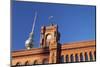 Rotes Rathaus (Red Town Hall), Berliner Fernsehturm TV Tower, Berlin Mitte, Berlin, Germany, Europe-Markus Lange-Mounted Photographic Print