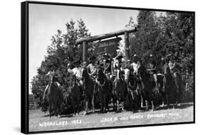 Rothbury, Michigan - Wranglers at the Jack and Jill Ranch-Lantern Press-Framed Stretched Canvas