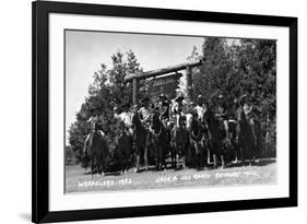 Rothbury, Michigan - Wranglers at the Jack and Jill Ranch-Lantern Press-Framed Premium Giclee Print