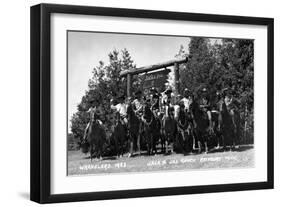 Rothbury, Michigan - Wranglers at the Jack and Jill Ranch-Lantern Press-Framed Art Print