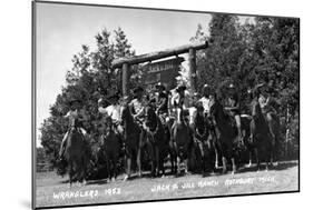 Rothbury, Michigan - Wranglers at the Jack and Jill Ranch-Lantern Press-Mounted Art Print