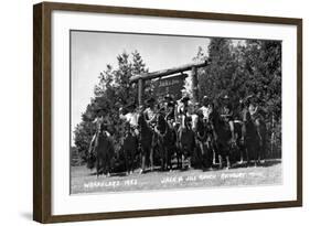 Rothbury, Michigan - Wranglers at the Jack and Jill Ranch-Lantern Press-Framed Art Print