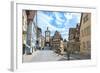 Rothenberg Ob Der Tauber Street Scene, Baden-Wurttemberg, Germany-Jim Engelbrecht-Framed Photographic Print