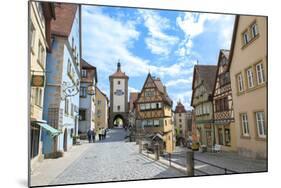 Rothenberg Ob Der Tauber Street Scene, Baden-Wurttemberg, Germany-Jim Engelbrecht-Mounted Photographic Print