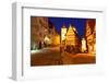 Rothenburg Ob Der Tauber at Night, Bavaria, Germany-Zoom-zoom-Framed Photographic Print