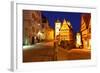 Rothenburg Ob Der Tauber at Night, Bavaria, Germany-Zoom-zoom-Framed Photographic Print