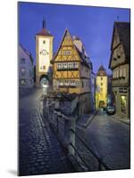 Rothenburg Ob Der Tauber, Bavaria, Germany-Walter Bibikow-Mounted Photographic Print