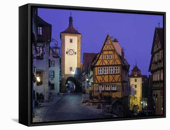 Rothenburg Ob Der Tauber, Bavaria, Germany-Rex Butcher-Framed Stretched Canvas