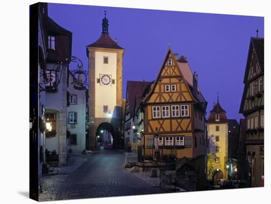 Rothenburg Ob Der Tauber, Bavaria, Germany-Rex Butcher-Stretched Canvas