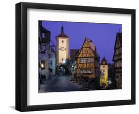 Rothenburg Ob Der Tauber, Bavaria, Germany-Rex Butcher-Framed Photographic Print