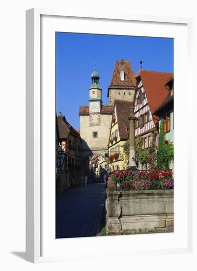 Rothenburg Ob Der Tauber, Germany, Europe-Hans Peter Merten-Framed Photographic Print