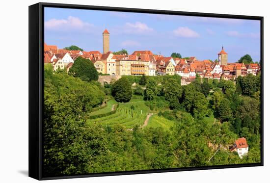 Rothenburg Ob Der Tauber, Germany-Jeni Foto-Framed Stretched Canvas