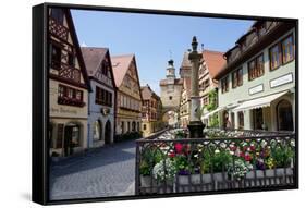 Rothenburg Ob Der Tauber, Romantic Road, Franconia, Bavaria, Germany, Europe-Robert Harding-Framed Stretched Canvas