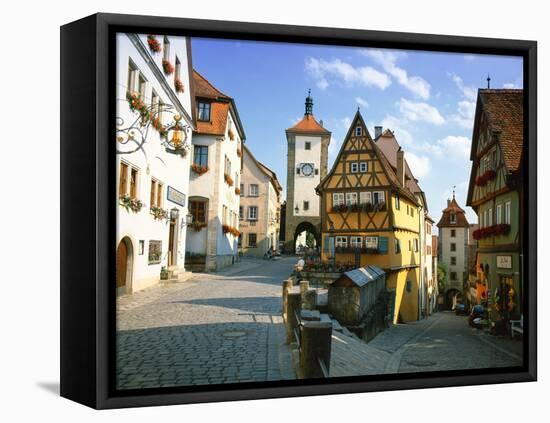 Rothenburg Ob Der Tauber, the Romantic Road, Bavaria, Germany, Europe-Gavin Hellier-Framed Stretched Canvas