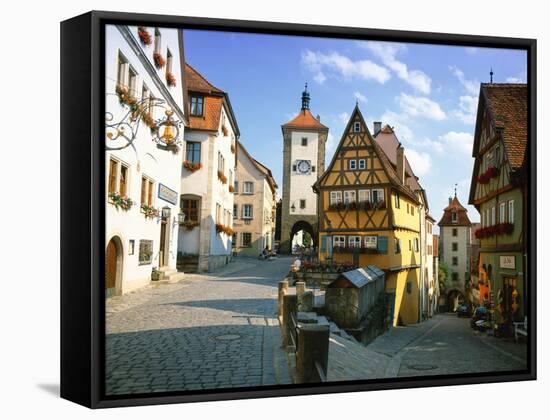 Rothenburg Ob Der Tauber, the Romantic Road, Bavaria, Germany, Europe-Gavin Hellier-Framed Stretched Canvas