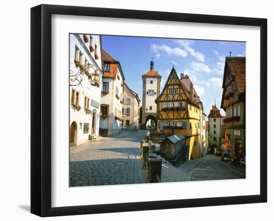 Rothenburg Ob Der Tauber, the Romantic Road, Bavaria, Germany, Europe-Gavin Hellier-Framed Photographic Print