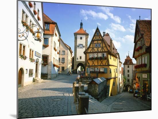 Rothenburg Ob Der Tauber, the Romantic Road, Bavaria, Germany, Europe-Gavin Hellier-Mounted Photographic Print