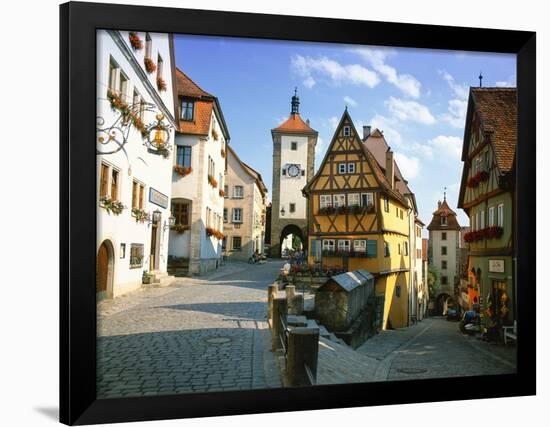 Rothenburg Ob Der Tauber, the Romantic Road, Bavaria, Germany, Europe-Gavin Hellier-Framed Photographic Print