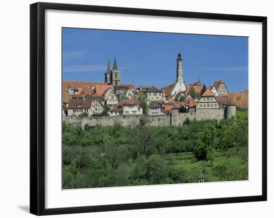 Rothenburg Ob Der Tauber, 'The Romantic Road', Bavaria, Germany-Gavin Hellier-Framed Photographic Print