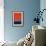 Rothko Style Red Black And Blue-Tom Quartermaine-Framed Giclee Print displayed on a wall