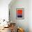 Rothko Style Red Black And Blue-Tom Quartermaine-Framed Giclee Print displayed on a wall