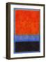 Rothko Style Red Black And Blue-Tom Quartermaine-Framed Giclee Print