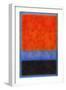 Rothko Style Red Black And Blue-Tom Quartermaine-Framed Giclee Print